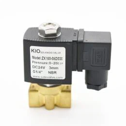 Válvula solenóide bidirecional de duas posições de ação direta KIOAC220V-DC12V ZX100W